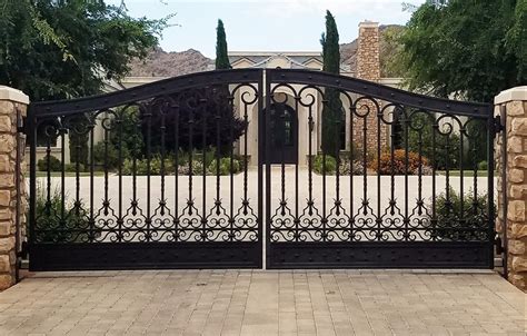 house with black metal gates|galvanized gate designs.